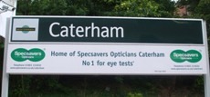 Caterham station sign