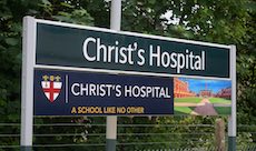 Christ's Hospital station sign