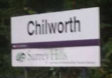 Chilworth station sign