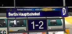 Berlin Hauptbahnhof station sign