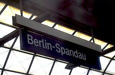 Spandau station sign