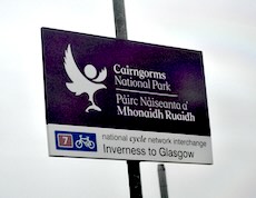 Newtonmore station sign