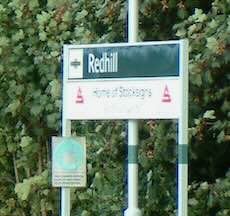 Redhill station sign