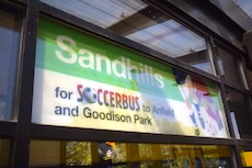 Sandhills station sign