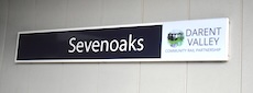 Sevenoaks station sign