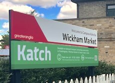 Wickham Market station sign