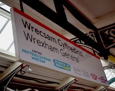 Wrexham General station sign
