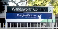 Wandsworth Common station sign